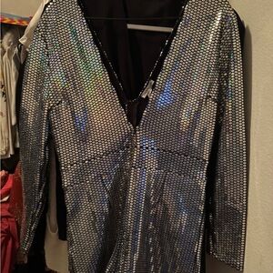 Silver Sequin Women's Jacket